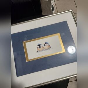 Valerie Pfeiffer's "Duo" Chickadee Bird Framed Fine Art Print